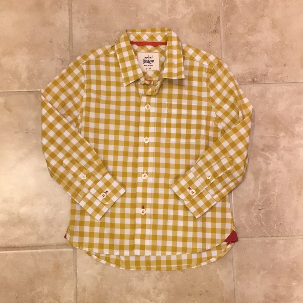 Mini Boden boys shirt size 2-3